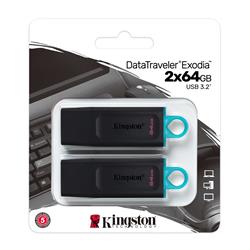 Kingston DataTraveler Exodia 64GB USB 3.2 Gen 1 2-Pack - Flash Drive