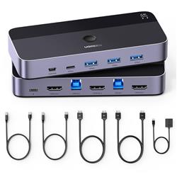 UGREEN USB 3.0 HDMI KVM Switch CM664 4K 60Hz with 4 Ports