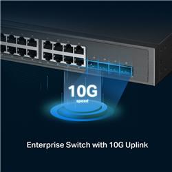 TP-Link (SG3428XPP-M2) Switch administrable JetStream 24 ports 2,5GBASE-T et 4 ports 10GE SFP+ L2+ avec 16 ports PoE+ et 8 p...