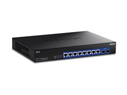 TRENDnet 10-Port 10G Unmanaged Switch - 8 Ports - 10 Gigabit Ethernet - 10GBase-T, 10GBase-X - 2 Layer Supported - Modular - 40