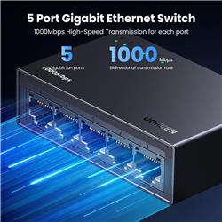 Switch Ethernet Gigabit non administrable UGREEN CM833 à 5 ports