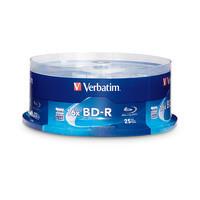 Verbatim BD-R 25GB 16X with Branded Surface, 25pk Spindle