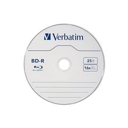 Verbatim BD-R 25GB 16X with Branded Surface, 25pk Spindle