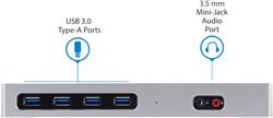StarTech USB-C & USB-A Dock, Dual Monitor 4K 60Hz Dock