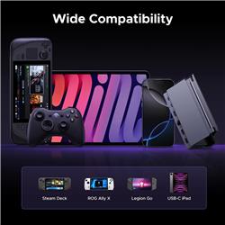 UGREEN Hand Held Dock 6-in-1 for Steam Deck, ROG Ally, Legion Go