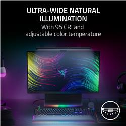 Razer - Aether Monitor RGB LED Light Bar - Black