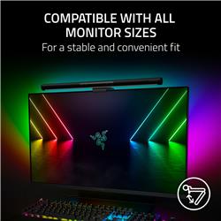 Razer - Aether Monitor RGB LED Light Bar - Black