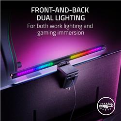 Razer - Aether Monitor RGB LED Light Bar - Black