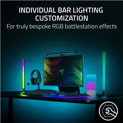 Razer - Aether Standing Light RGB LED Light Bars - Black