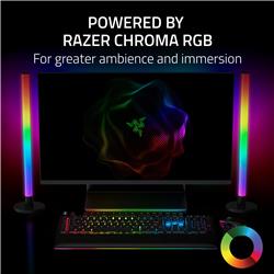Razer - Aether Standing Light RGB LED Light Bars - Black