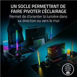 Razer - Aether Standing Light RGB LED Light Bars - Black