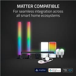 Razer - Aether Standing Light RGB LED Light Bars - Black
