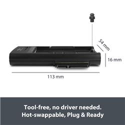 Vantec NexStar Storage Adapter, 3-in-1, USB 3.2 Gen2x1 Type C
