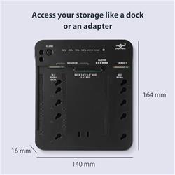 Vantec Multi-Function M.2 NVMe/SATA Storage Adapter with Clone(Open Box)
