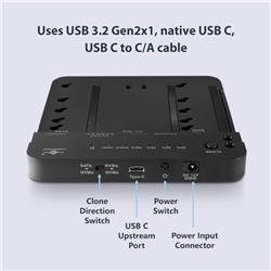 Vantec Multi-Function M.2 NVMe/SATA Storage Adapter with Clone(Open Box)