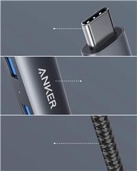 Anker 5-in-1 USB-C Hub, HDMI 4k30hz + Ethernet + 3xUSB-A 3.0