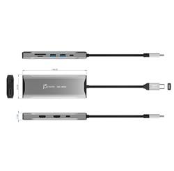 j5create Mini station d'accueil 4K 60Hz Elite USB-C à trois moniteurs