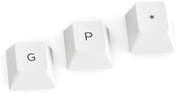 Glorious GPBT Dye Sublimated Keycaps (Arctic White)(Open Box)