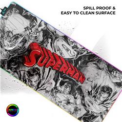 CYBEART Superman Jim Lee Edition RGB Gaming Desk Mat (XXL -900x400x4m)