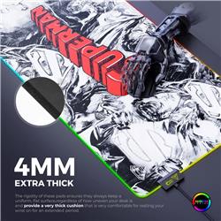 CYBEART Superman Jim Lee Edition RGB Gaming Desk Mat (XXL -900x400x4m)