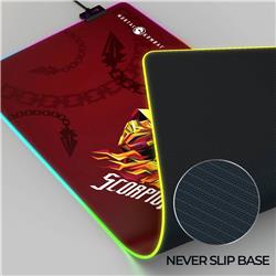 CYBEART Scorpion-Tapisde bureau dejeu MortalKombat RGB(XXL-900x400x4mm(Open Box)