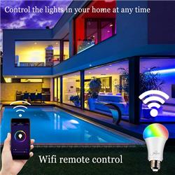 JINVOO (SM-R65N) - Ampoule intelligente Wi-Fi 8 W E27 RVBW