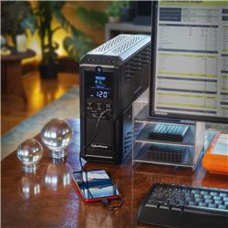 CYBERPOWER CP1350AVRLCD3 Intelligent LCD UPS System, 1350VA/815W, 12 O(Open Box)
