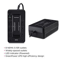 CYBERPOWER 450VA Battery-Backup UPS – 8 Outlets, 890J