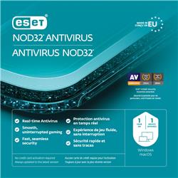 ESET NOD32 Antivirus, 1 Year, 1 Devices, Retail Box