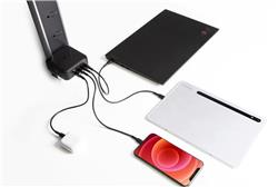 Targus PowerElite™ Adaptateur 100W GaN, 2 x USB-A + 2 x USB-C