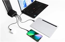 Targus PowerElite™ Adaptateur 100W GaN, 2 x USB-A + 2 x USB-C