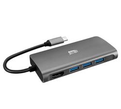 Adesso Station accueil multiport USB-C 8-en-1, prise en charge HDMI