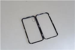 Étui pour téléphone VBW avec verre et cadre en PC à fermeture magnétique pour iPhone XR 6,1"" - une option en français canad...