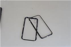 Étui pour téléphone VBW avec verre et cadre en PC à fermeture magnétique pour iPhone XR 6,1"" - une option en français canad...