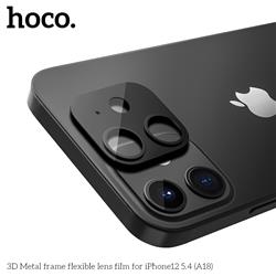 HOCO Cadre métallique 3D avec film de lentille flexible pour iPhone 12 5,4" (A18)