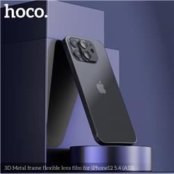 HOCO Cadre métallique 3D avec film de lentille flexible pour iPhone 12 5,4" (A18)