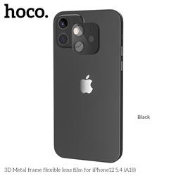 HOCO Cadre métallique 3D avec film de lentille flexible pour iPhone 12 5,4" (A18)