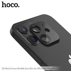 HOCO Cadre métallique 3D avec film de lentille flexible pour iPhone 12 5,4" (A18)