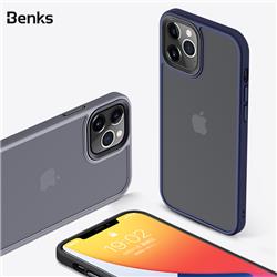 Benks hybride PC+TPU - Étui pour iPhone 12 Pro max de 6,7 po - Noir