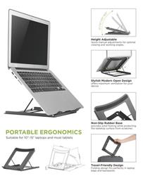 Brateck LPS01-2 10''-15'' Economy Height Adjustable Laptop Stand
