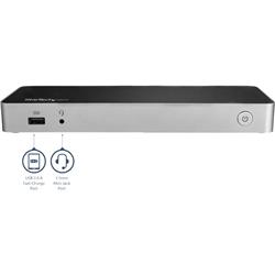 Station d^accueil StarTech Dual Monitor USB C - Livraison d^alimentation 60 W - DP / HDMI 4K - Mac / Windows - Station d^acc...