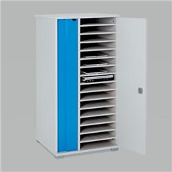 LapCabby Lyte Secure Charging Cabinet for 16 Laptops, Tablets or Chromebooks up to 15in (LYTE16SDBL/USA)