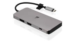 IOGEAR Travel Pro USB-C Dual HD Dock with Power Delivery 3.0