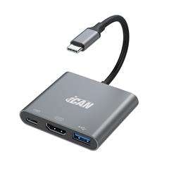 iCAN 3-in-1 Type-C to HDMI, PD and USB Hub