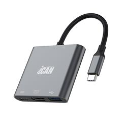 iCAN 3-in-1 Type-C to HDMI, PD and USB Hub