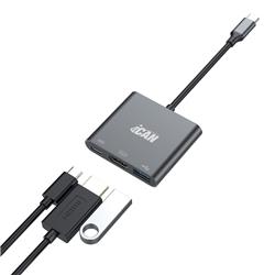 iCAN 3-in-1 Type-C to HDMI, PD and USB Hub