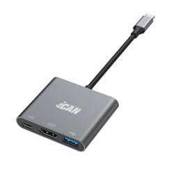 iCAN 3-in-1 Type-C to HDMI, PD and USB Hub