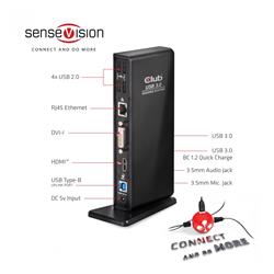 CLUB 3D Station d'accueil double affichage