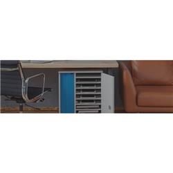 Armoire de chargement sécurisée LapCabby Lyte pour 10 ordinateurs portables, tablettes ou Chromebooks jusqu^à 15 pouces.