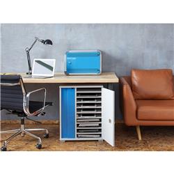 Armoire de chargement sécurisée LapCabby Lyte pour 10 ordinateurs portables, tablettes ou Chromebooks jusqu^à 15 pouces.